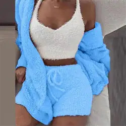 Womens Fuzzy Lingerie Suit